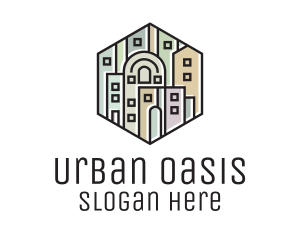 City Skyline Hexagon logo