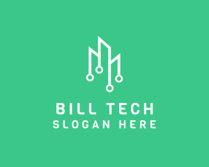 Data Tech Building logo design