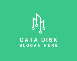 Data Tech Building logo design