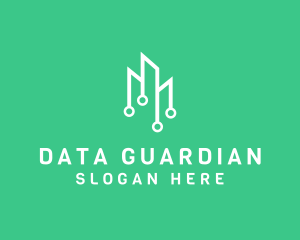 Data Tech Building logo design