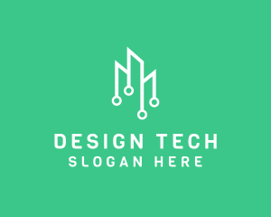 Data Tech Building logo design