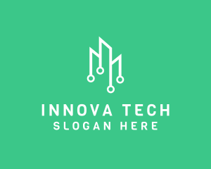 Data Tech Building logo design