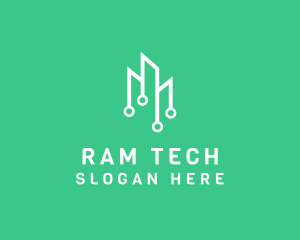 Data Tech Building logo design