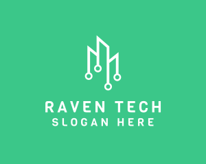 Data Tech Building logo design