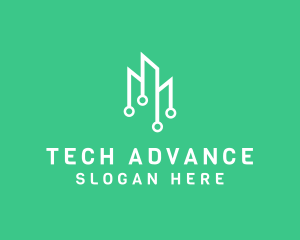 Data Tech Building logo design