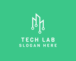 Data Tech Building logo design