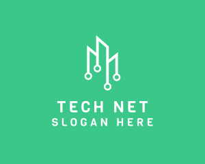 Data Tech Building logo design