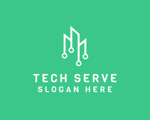 Data Tech Building logo design