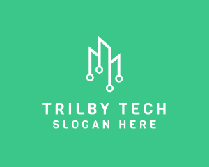 Data Tech Building logo design