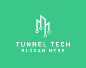 Data Tech Building logo design