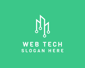 Data Tech Building logo design