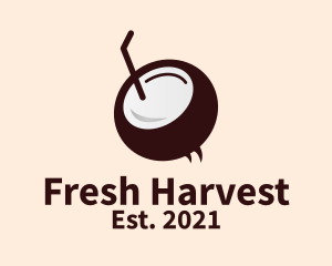 Fresh Coconut Juice  logo design