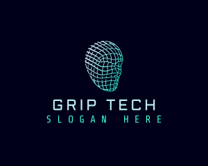 Cyber Tech Head logo design