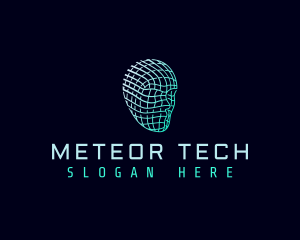 Cyber Tech Head logo design