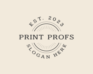 Publisher Printing Stamp logo design