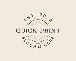 Publisher Printing Stamp logo design