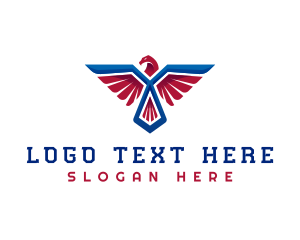Military Falcon Bird  logo