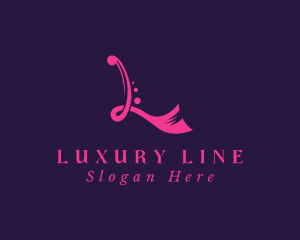 Scarf Fashion Letter L logo design