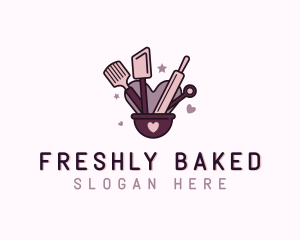 Heart Star Baking Pastry  logo design