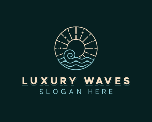 Sea Costal Wave logo design