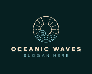 Sea Costal Wave logo design