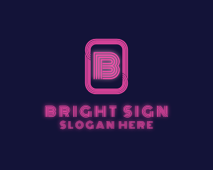 Retro Neon Sign logo