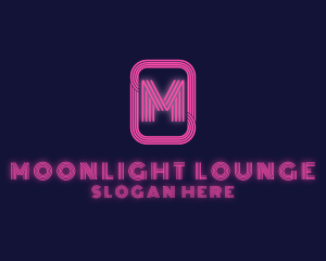 Retro Neon Sign logo design