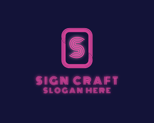 Retro Neon Sign logo