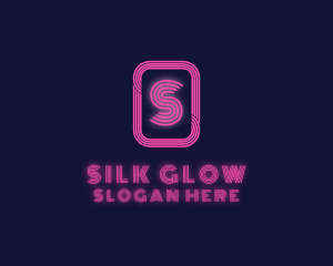 Retro Neon Sign logo design