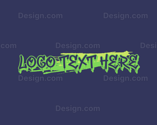 Graffiti Spray Paint Mural Logo