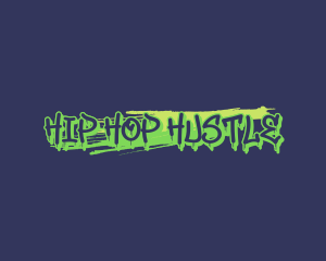 Graffiti Spray Paint Mural logo design