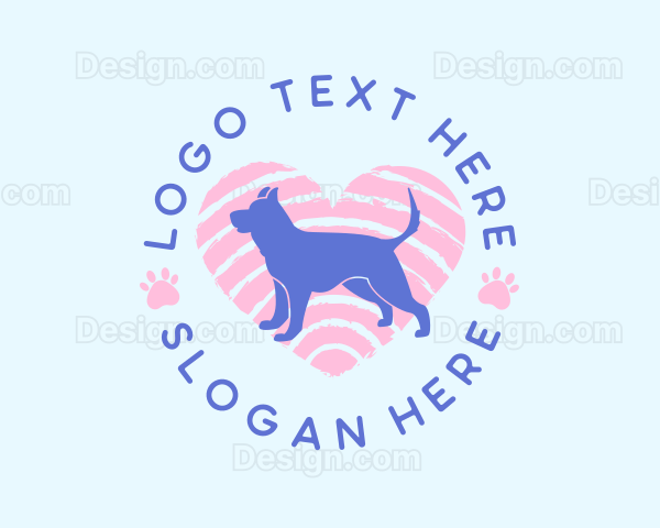 Dog Cat Heart Logo