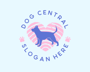 Dog Cat Heart logo design