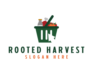 Grocery Online Shopping logo design