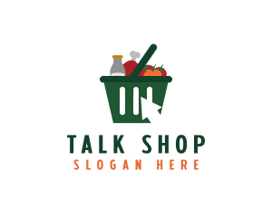 Grocery Online Shopping logo design