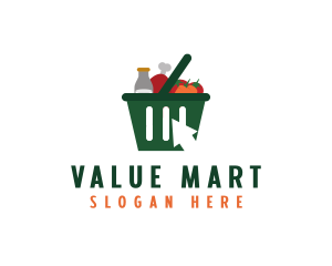 Grocery Online Shopping logo design