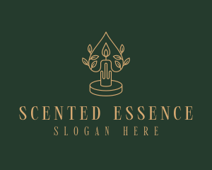 Natural Scented Candle logo design