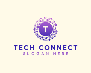 Tech Network Cyberspace logo design