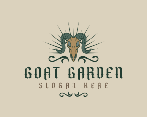 Goat Skull Saloon logo design