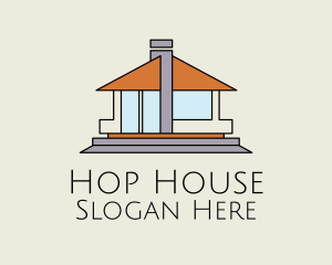 Bungalow House Property  logo design