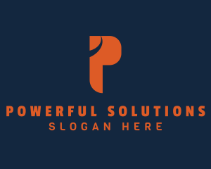 Logistics Shipping Letter P logo design