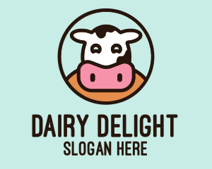 Happy Cow Dairy  logo design