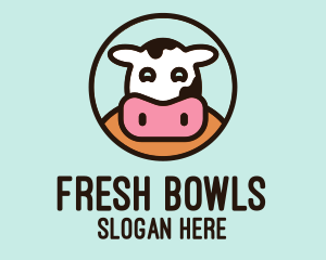 Happy Cow Dairy  logo design