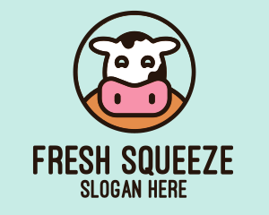 Happy Cow Dairy  logo design