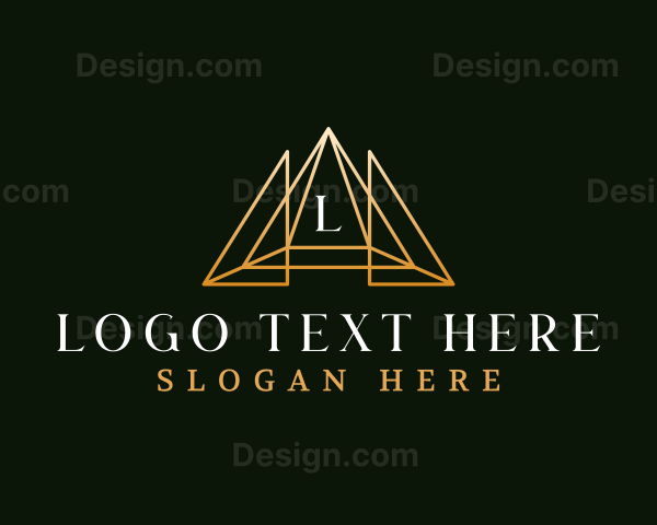 Luxury Finance Triangle Logo