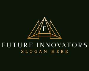 Luxury Finance Triangle logo design