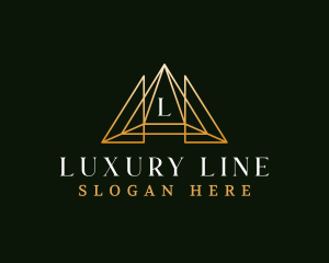 Luxury Finance Triangle logo design