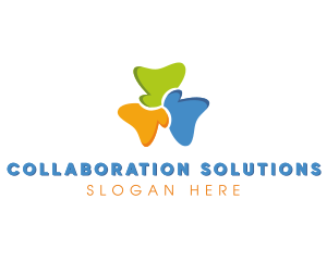 Collaborative Trio Team logo design