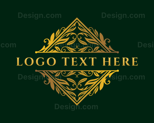 Elegant Ornamental Leaves Logo