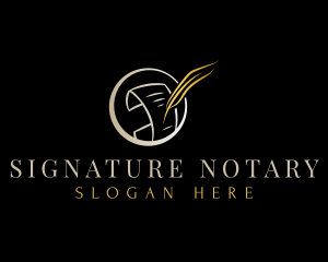 Notary Document Writing logo
